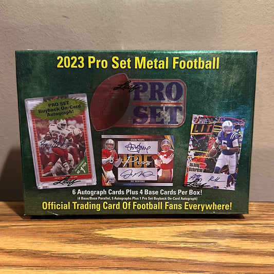 2023 Leaf Pro Set Metal Football Hobby Box