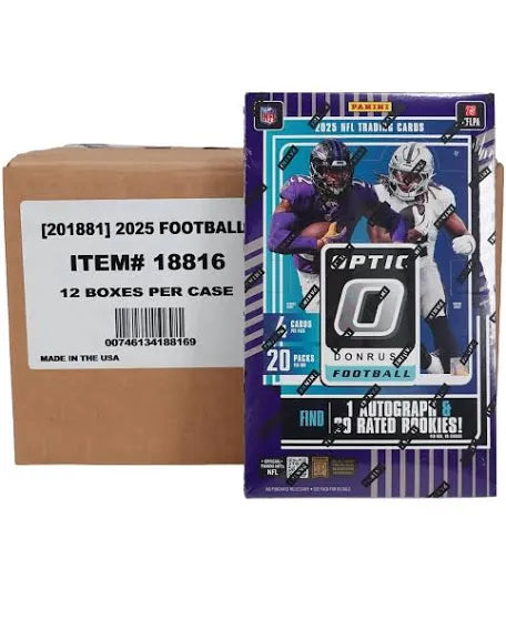 2025 Panini Donruss Optic Football Hobby 12 Box Case
